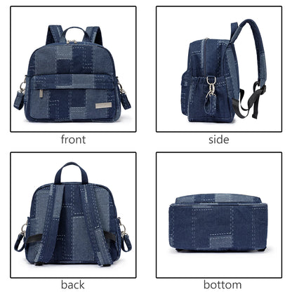 Diaper Backpack for Quick Outings, Lightweight Baby Changing Bag with Front Zip Pocket and Top Handle for Newborn Essentials