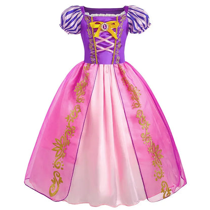 Princess Dress-Up Costumes for Girls with Mermaid and Fairy-Tale Style Options, Cotton-Blend Outfits for Birthdays, Halloween and Pretend Play