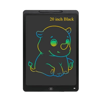 Large-Screen LCD Drawing Tablet for Kids, 16 or 20 Inch Reusable Color Writing Board with Stylus for Doodles, Letters and Math Practice