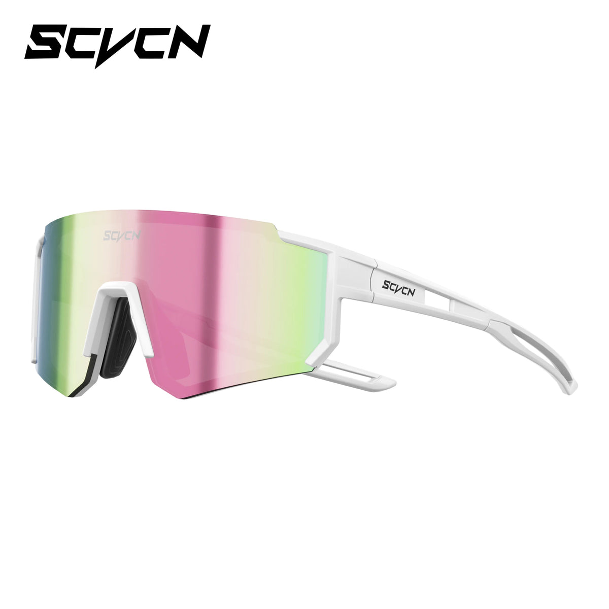 Kids Cycling Sunglasses by SCVCN for Ages 6-14, UV400 TR90 Sports Eyewear with Adjustable Nose Pads and Photochromic or Polarized Options