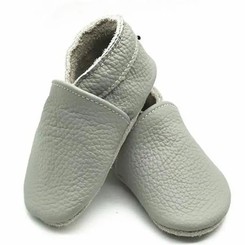 Baby Textured Slip-On Moccasins with Soft Soles and Rounded Toes, Eight Color Options for Infant Boys and Girls, Everyday Outfit Shoes for 0-24 Months