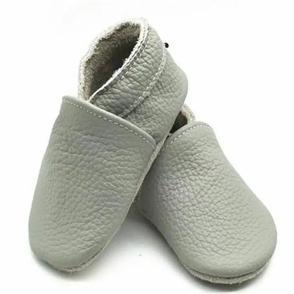 Baby Textured Slip-On Moccasins with Soft Soles and Rounded Toes, Eight Color Options for Infant Boys and Girls, Everyday Outfit Shoes for 0-24 Months