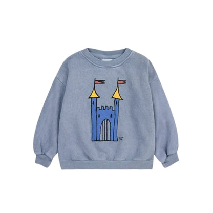 Cartoon Crewneck Sweatshirt for Kids with Long Sleeves, Animal Flower and Letter Print Pullover Options for Toddler Boys and Girls, Sizes 18-24M to 10-11Y