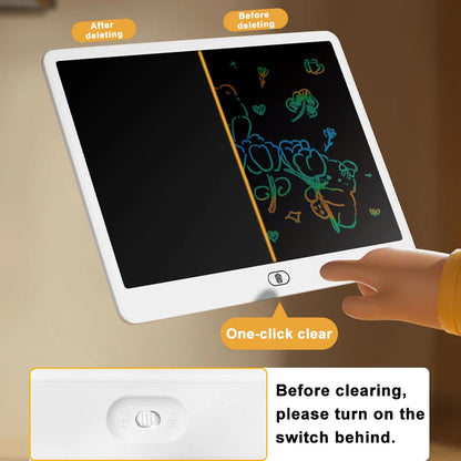 Kids LCD Doodle Tablet, 8, 11, 13 or 16-Inch Erasable Drawing and Handwriting Board with Stylus, Screen Lock and Clear Button for Creative Practice