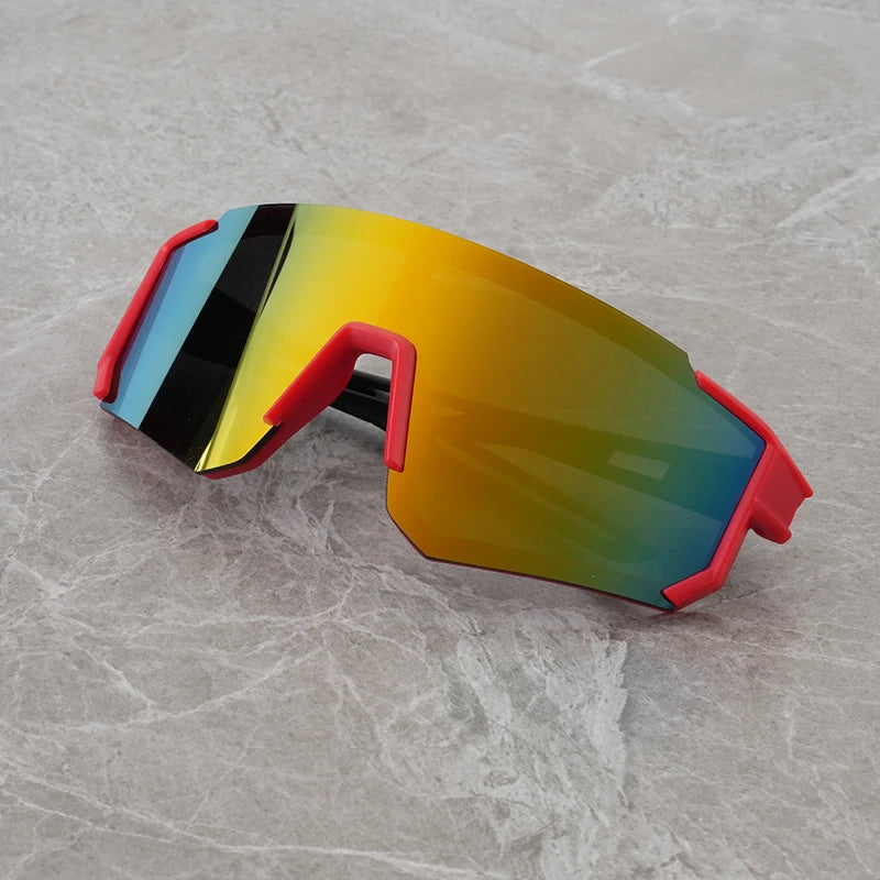 Children’s Shield Sunglasses with Colorful Mirrored-Look Lens and Sporty Wraparound Styling, Kids Fashion Shades for Summer Outings and Travel