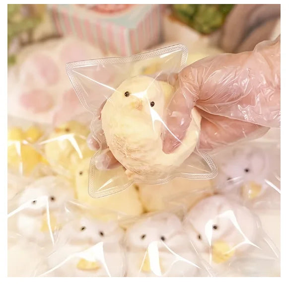 Chick Squishy Toy, 1-Piece Yellow Slow-Rebound Animal Squeeze Fidget for Tactile Play, Easter Basket Gifts, Birthday Favors and Classroom Prizes