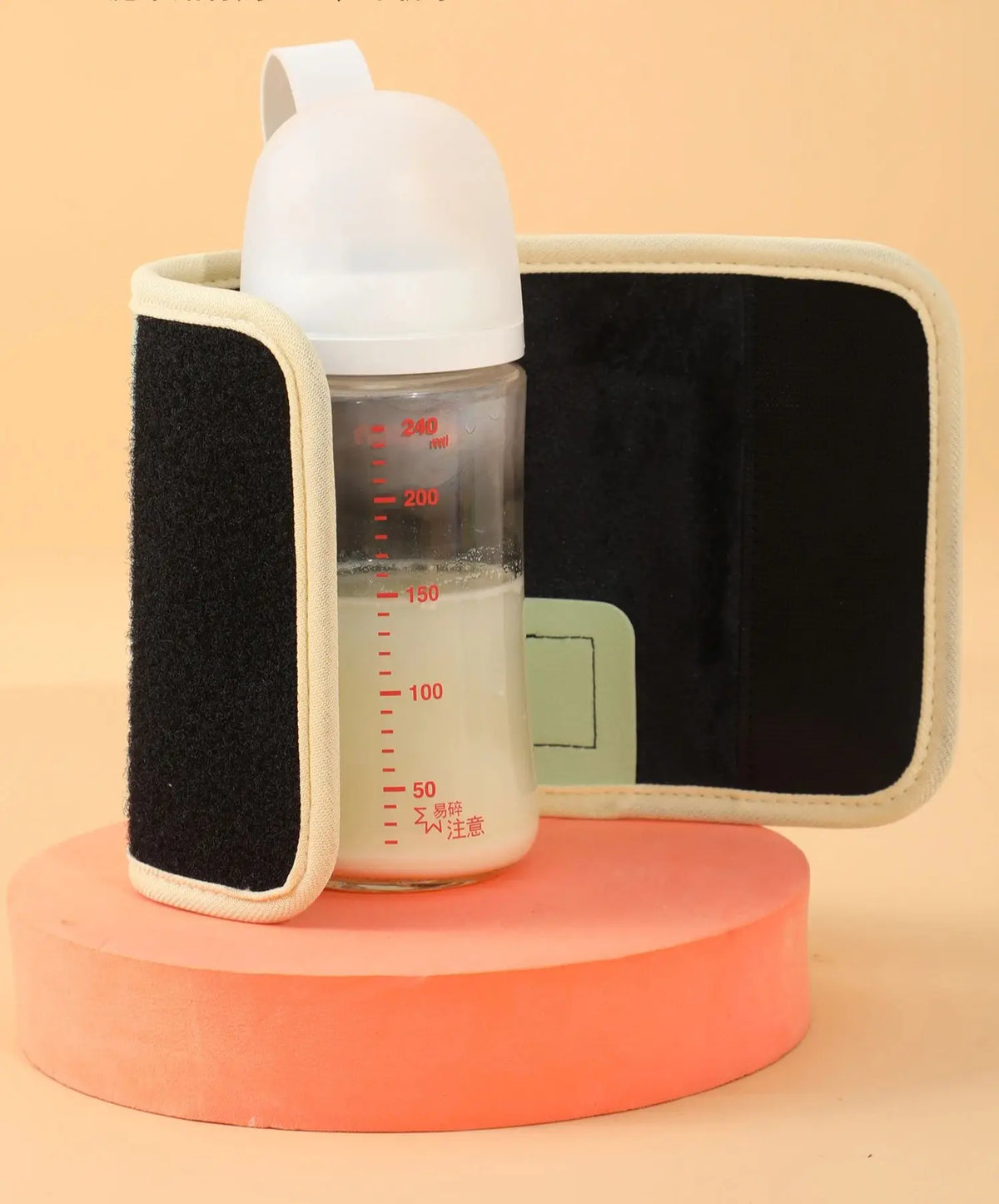 Digital Bottle Warming Wrap with 21 Temperature Levels, USB Powered Baby Milk Warmer Sleeve for Travel Using a 5V 2A External Power Source