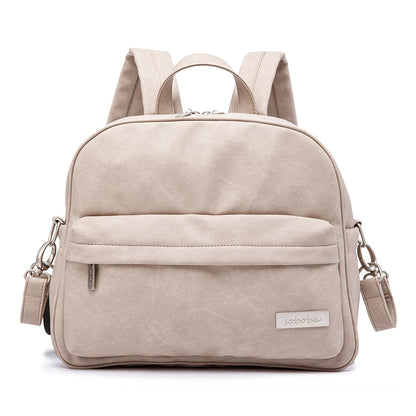 Diaper Backpack for Quick Outings, Lightweight Baby Changing Bag with Front Zip Pocket and Top Handle for Newborn Essentials