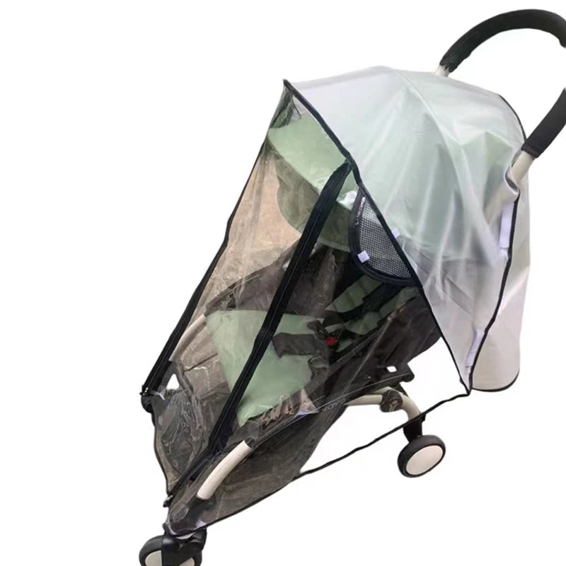 YOYO Stroller Rain Cover with Clear Viewing Panel and Mesh Side Ventilation for Babyzen YOYO and YOYA Pushchairs, Rainy-Day Walks and Family Travel