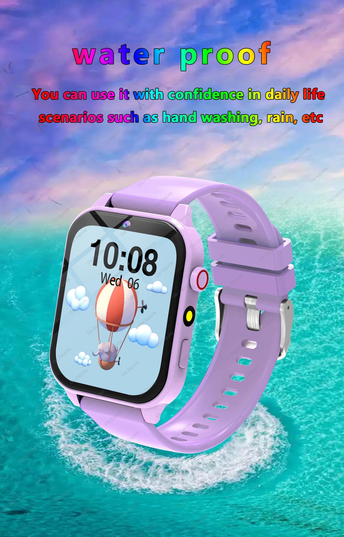 Kids Game Smartwatch HT30 with 18 Games, Camera, 1.83-Inch Screen, Step Counter, Alarm, Calculator and Flashlight in Four Color Choices