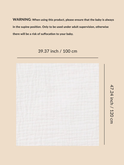 3-Piece Muslin Receiving Blanket Set for Newborn Care, Soft Breathable Baby Wraps with Printed and Solid Design Options in 120 x 100 or 80 x 65 cm