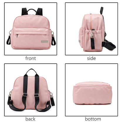 Diaper Backpack for Quick Outings, Lightweight Baby Changing Bag with Front Zip Pocket and Top Handle for Newborn Essentials