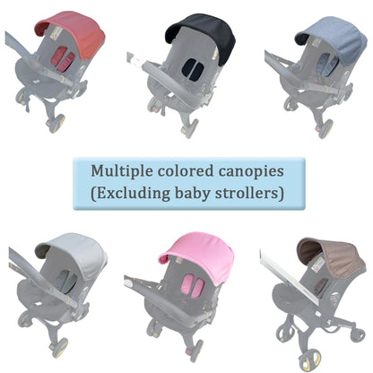 Doona-Compatible Replacement Canopy Fabric and Two Shoulder Pads for Doona+ and Doona i, Six Color Options with Existing Support Rods Required