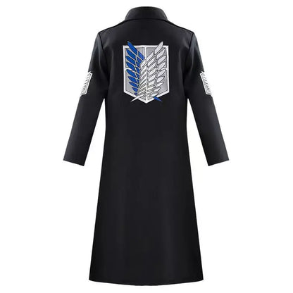 Attack on Titan Cosplay Costume with Recon Corps Jacket, Cloak and Harness Belt Options for Anime Conventions, Halloween and Character Dress-Up