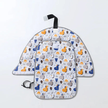 Portable Diaper Changing Mat 64 x 70 cm in Oxford Fabric and Tarpaulin, Waterproof Foldable Baby Change Pad for Diaper Bags and Everyday Outings