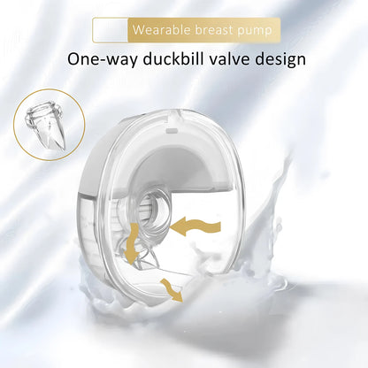 Electric Wearable Breast Pump with LED Screen, 3 Modes and 9 Suction Levels, Hands-Free Portable Milk Expression for Nursing Moms