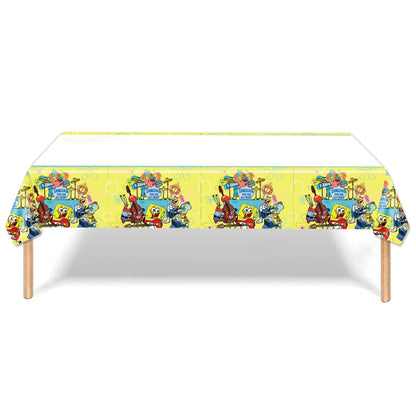 SpongeBob Birthday Party Supplies with Patrick Star, Disposable Plates, Cups, Balloons and Decoration Options for Kids Celebrations