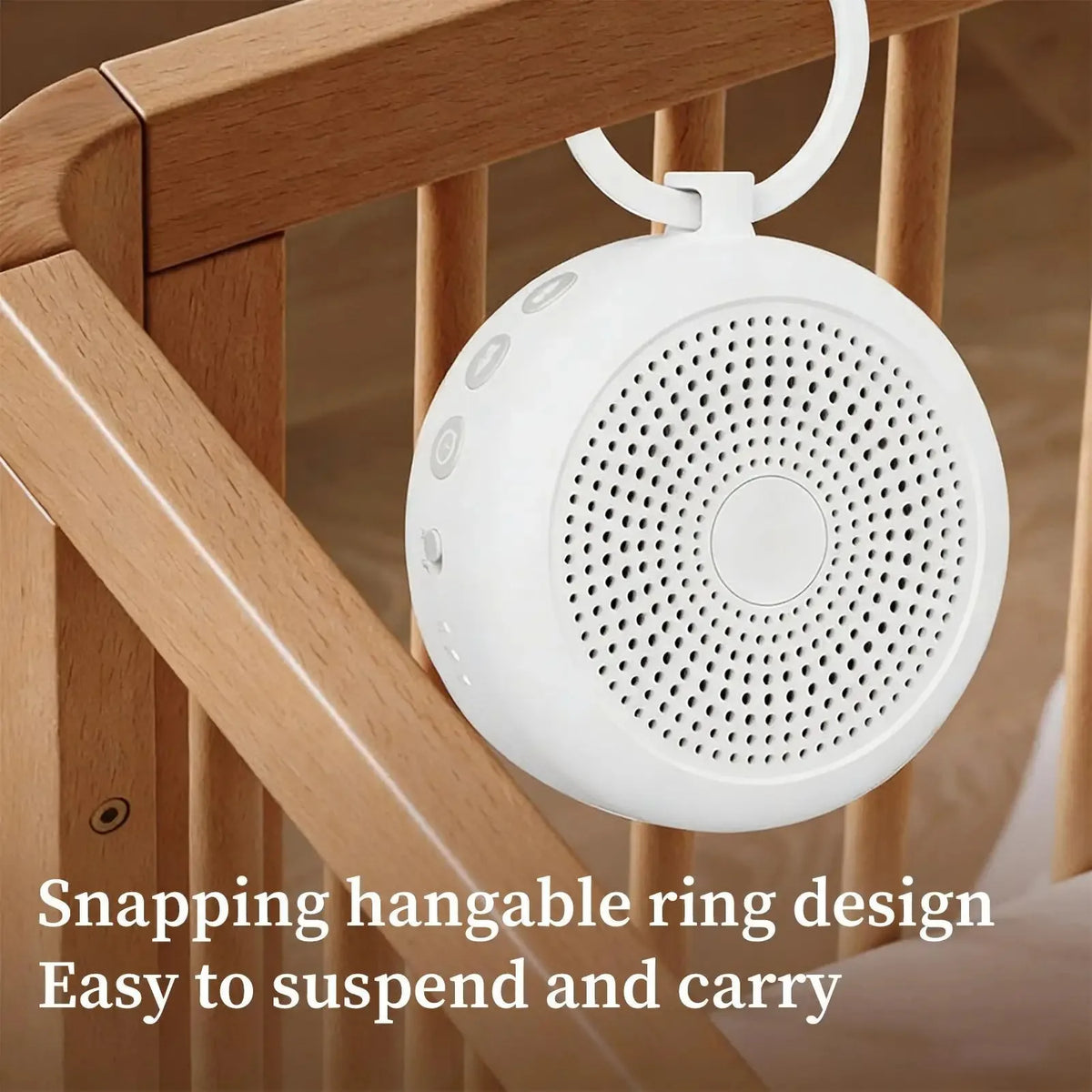29-Sound Baby White Noise Machine with 3/6/9-Hour Timer, Compact Portable Sleep Soother for Nursery, Bedroom and Travel Relaxation