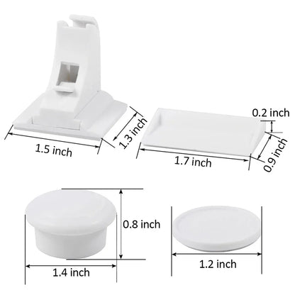 Magnetic Cabinet Safety Locks with Hidden Interior Latches and No-Drill Adhesive Installation for Compatible Drawers and Cupboard Doors