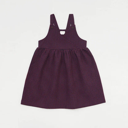 Maroon Gingham Sibling Matching Outfits, Cotton Navy and Burgundy Sweatshirt Dresses, Tops, Jumpers and Baby Rompers for Boys and Girls