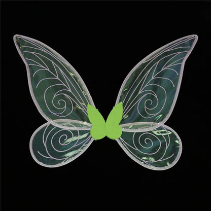 Butterfly Costume Wings with Shimmering Finish and Elastic Shoulder Straps, 60 x 48cm Fairy Dress-Up Accessory for Halloween and Theme Parties