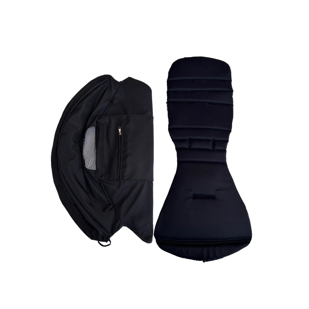 Stroller Replacement Fabric Set for Babyzen YOYO and YOYO2, MomTan Canopy with Storage Pocket and Padded Seat Cushion, Multiple Color Options