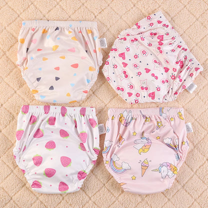 Washable Potty Training Pants Multipack, 4 or 8 Reusable Toddler Underwear Briefs with Printed Designs for Daytime Toilet Learning, Sizes S-XL