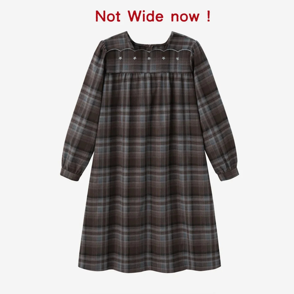 Sibling Matching Brown Plaid Clothing with Dress, Romper, Pants and Knitwear Options, AS AW26 Chestnut Styles for Babies, Kids and Teens