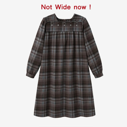 Sibling Matching Brown Plaid Clothing with Dress, Romper, Pants and Knitwear Options, AS AW26 Chestnut Styles for Babies, Kids and Teens