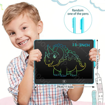 Kids LCD Doodle Tablet, 8, 11, 13 or 16-Inch Erasable Drawing and Handwriting Board with Stylus, Screen Lock and Clear Button for Creative Practice