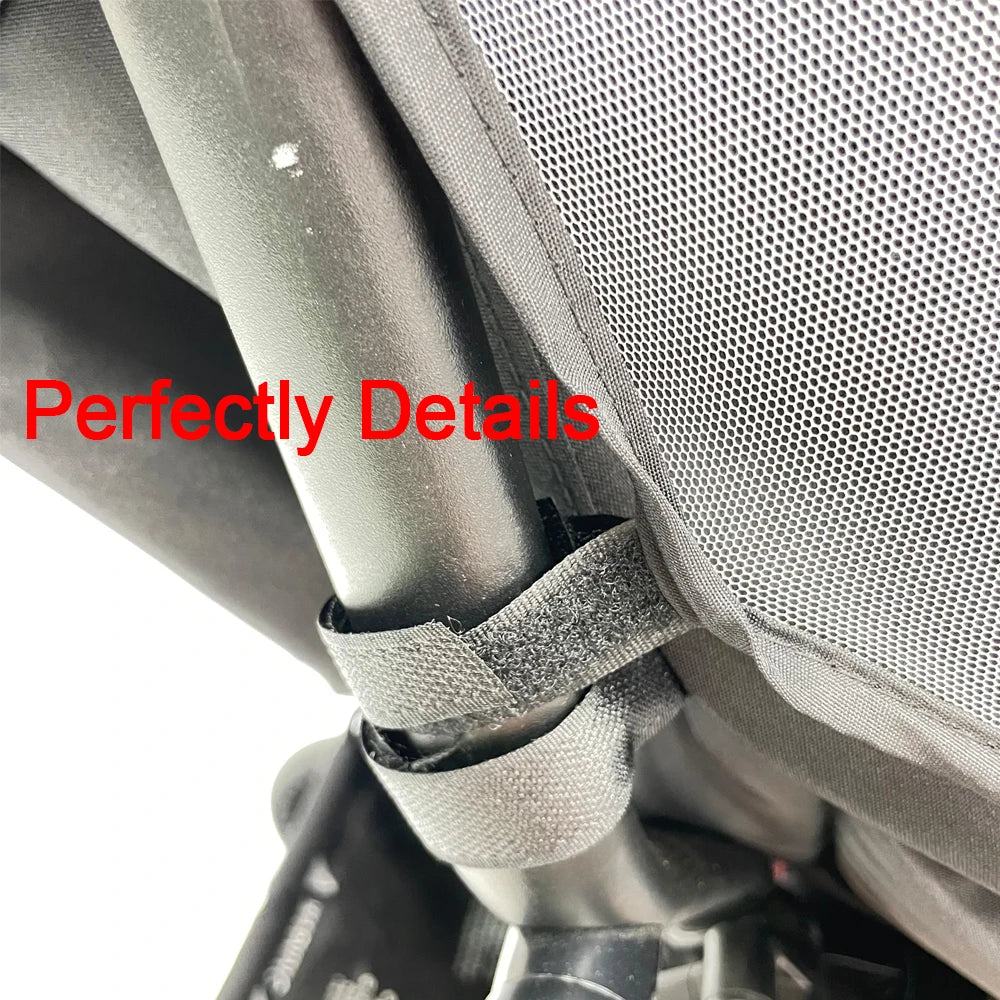 Stroller Mosquito Net with Foot Pocket, Black Polyester Mesh Insect Cover for YOYO-Style Pushchairs, Outdoor Park Walks and Family Travel
