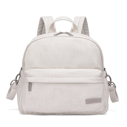 Waterproof Diaper Backpack by SOBOBA | Large Capacity Solid-Color Nappy Changing Bag with Two Straps for Moms and Baby Care Outings