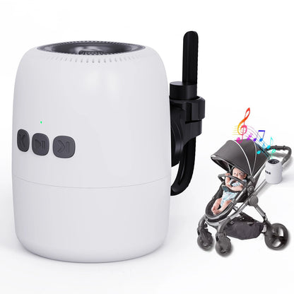 Automatic Pram Rocker for Babies with White Noise, Portable Stroller Rocking Accessory for Soothing Routines at Home and on Outings
