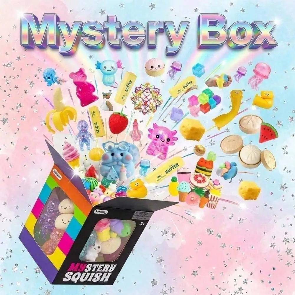 Mystery Squishy Fidget Toy, Random 1-Piece Slow-Rising Sensory Squeeze Toy with Surprise Design for Playtime, Desk Breaks and Gift Giving