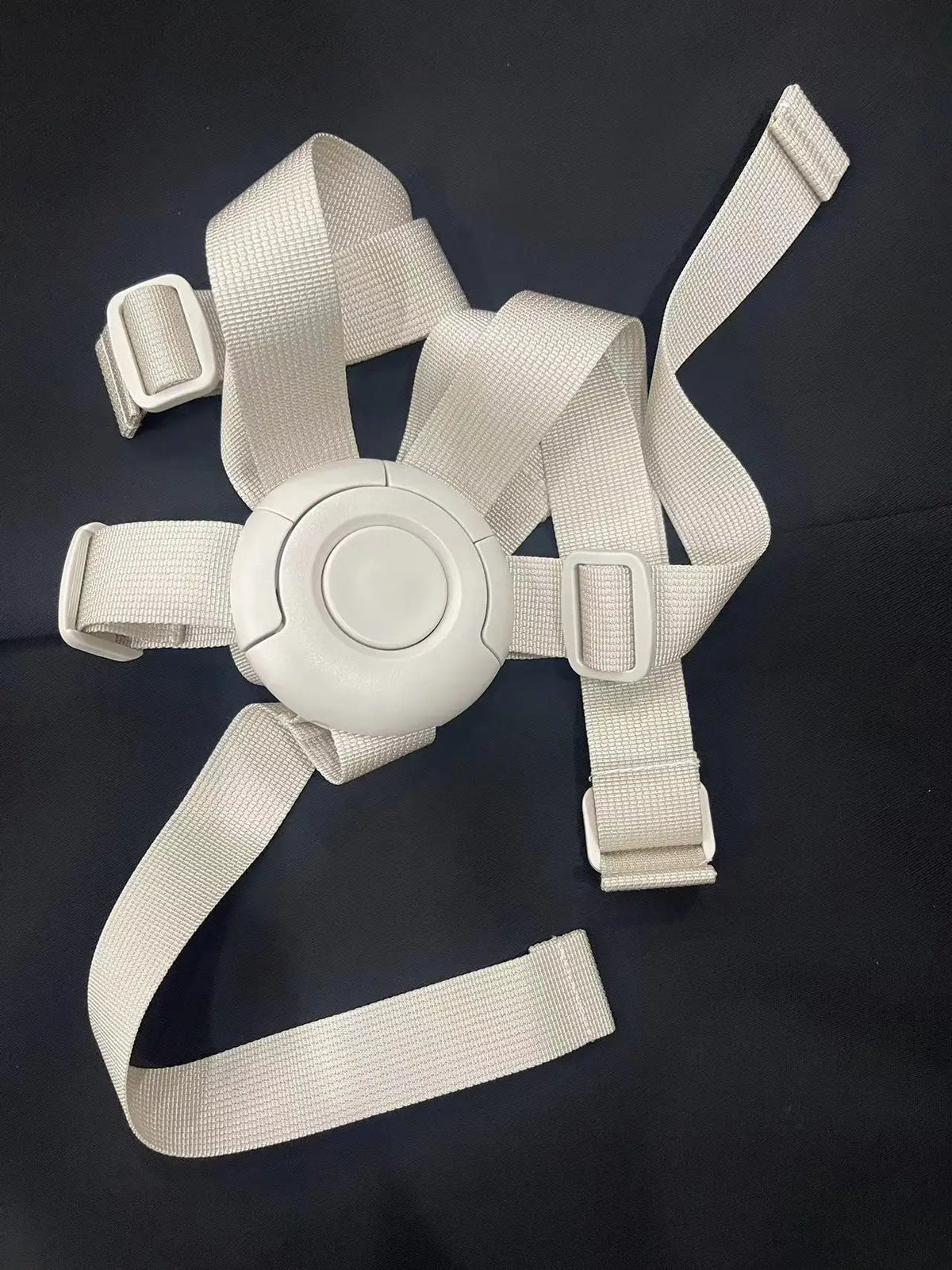Nomi Baby Seat Harness in Beige, Adjustable Replacement Safety Straps for Compatible Newborn Set or High Chair Seating, Nylon Baby Chair Accessory