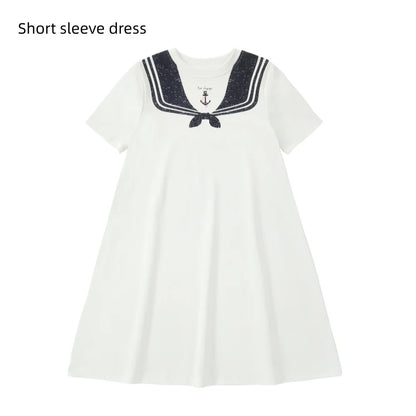 Kids Sailor Outfits in Cotton Jersey, Nautical Dresses, Polo Shirts and Shorts Sets for Boys, Girls and Babies, Summer Sibling Photo Styles