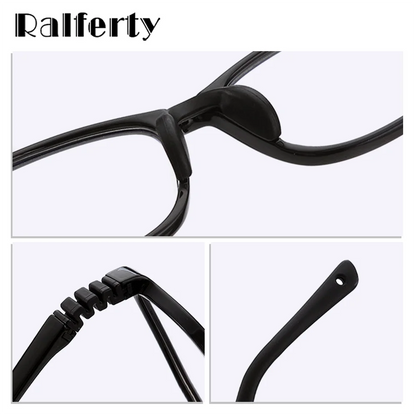 Kids Clip-On Sunglasses by Ralferty, 2-in-1 Children's Eyeglass Frame with Polarized Sun Clip for Everyday Outings and Family Travel