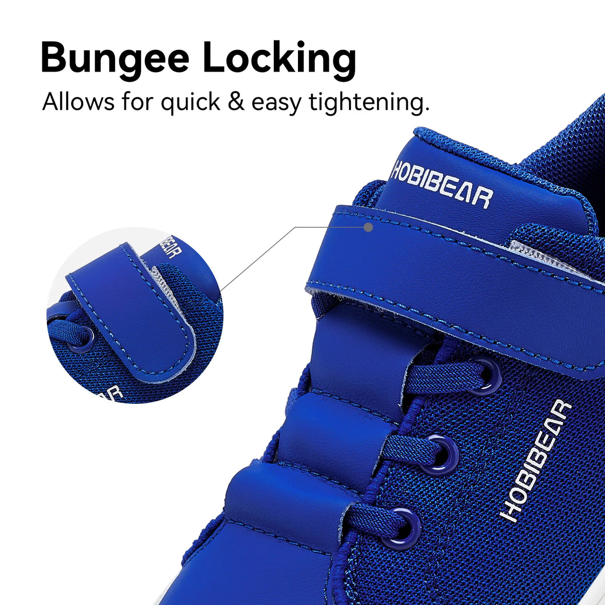 Kids Colorblock Barefoot Sneakers by HOBIBEAR with Breathable Mesh, Wide Toe Box, Zero-Drop Design and Easy Strap for Everyday Walking