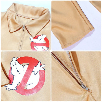 Kids Ghostbusters Inspired Costume with Clothing Style and Backpack Options for Halloween, Carnival, Movie-Themed Parties and Cosplay