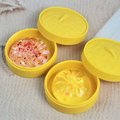 Dumpling Squishy Toys, 40-Piece Mini Food-Shaped TPR Squeeze Fidget Set in Random Colors and Styles for Sensory Play and Novelty Gifts