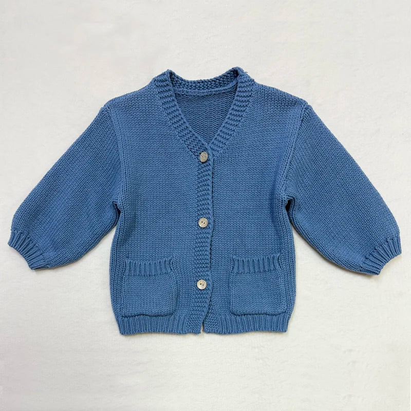 Matching Sibling Clothes with Classic Blue Trim, Shirts, Shorts, Overalls, Dresses and Cardigan Options for Baby Boys, Girls and Kids