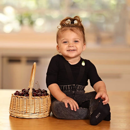 Black Denim Family Matching Outfits with Embroidered Details, Girls Dresses and Skirts, Boys Shirts and Baby Sets for Sibling Photos