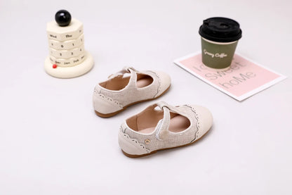 Children Dress Flats in Classic Loafer and T-Strap Styles, Beige Occasion Shoes for Boys and Girls, Weddings, Parties and Family Photos