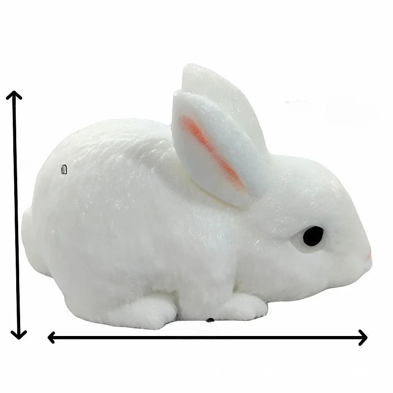 White Rabbit Squishy Toy, Soft Slow-Rebound Bunny Squeeze Fidget in 1, 2 or 3 Piece Options for Tactile Play, Desk Breaks and Novelty Gifts