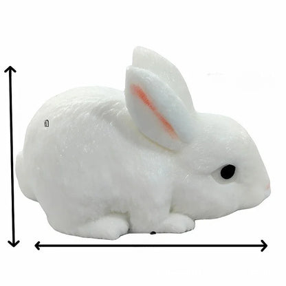 White Rabbit Squishy Toy, Soft Slow-Rebound Bunny Squeeze Fidget in 1, 2 or 3 Piece Options for Tactile Play, Desk Breaks and Novelty Gifts