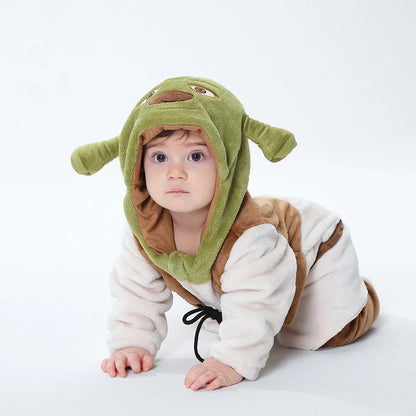 Baby Monster Costume Jumpsuit for Infants and Toddlers, Cute Kigurumi Onesie for Halloween Dress-Up, Cosplay and Family Photos, Sizes 3M–3T