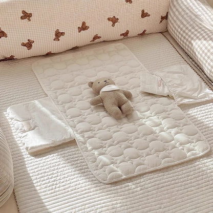 Waterproof Foldable Baby Diaper Changing Pad | Portable 73 x 42 cm Changing Mat for Newborn and Toddler Diaper Changes at Home or Away
