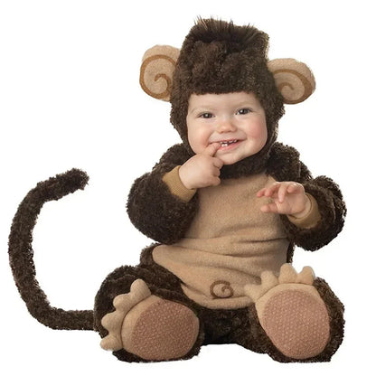 Infant Animal Dress Up Rompers with Hooded Lion, Owl and More Character Styles, Baby and Toddler Costume Outfits for Halloween and Holiday Photos