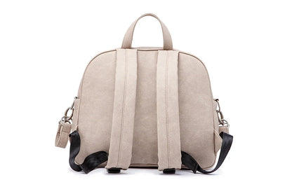 Diaper Bag Backpack by Soboba with Front Zipper Pocket, Top Carry Handle and Solid Color Styling for Baby Care Essentials and Everyday Outings