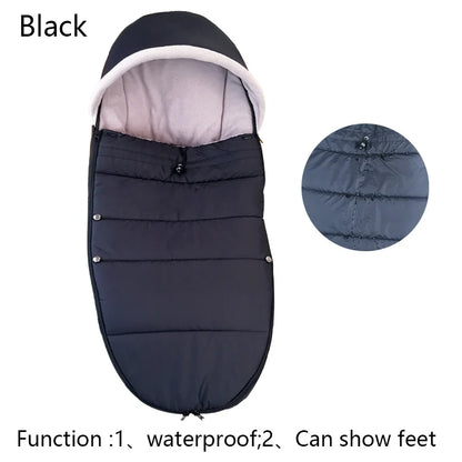 Convertible Stroller Footmuff 87 x 40 cm with Fleece Lining and Detachable Front Cover, Two-Way Zipper Pram Seat Liner in Seven Colors